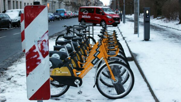 Mobibikes am Alaunplatz. Foto: Alba Kemmer-Alonso