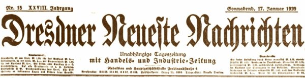 Dresdner Neueste Nachrichten von 1920
