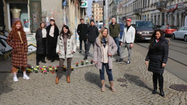 Händlerinnen und Händler der Böhmischen Straße.