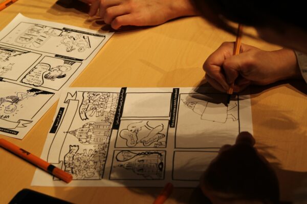 COMICS ZEICHNEN Workshop mit 123Comics. Foto: PR