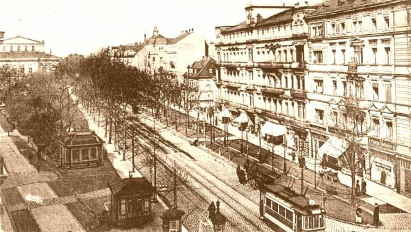 Blick auf die Bautzner Straße vor rund 100 Jahren.