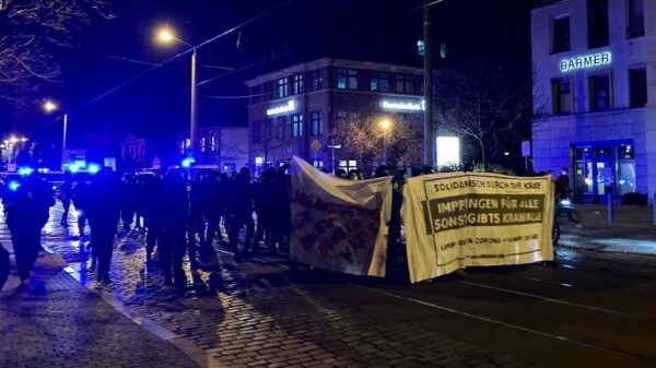 Demo auf der Königsbrücker Straße