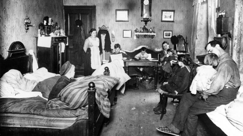 Arbeiterwohnung vor 100 Jahren