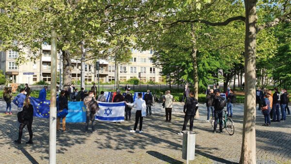 Solidarität mit Israel - Demonstration der Dresdner FDP