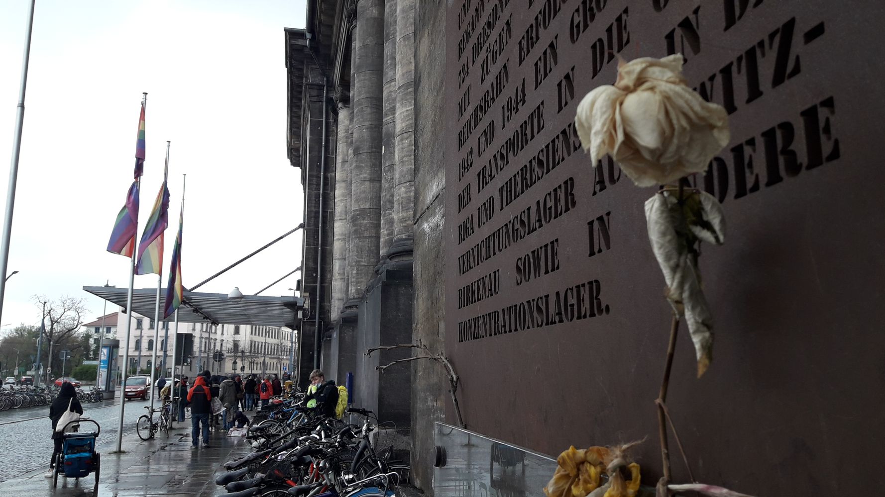 Gedenktafel an die von hier deportierten Juden - Foto: Archiv/Jonas Breitner