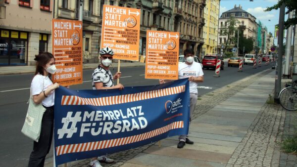 ADFC-Demo an der Bautzner Straße