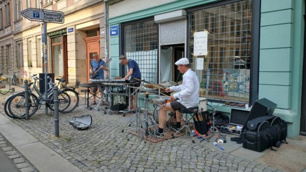 Live-Musik an der Prießnitzstraße