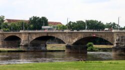 Bauarbeiten auf der Albertbrücke