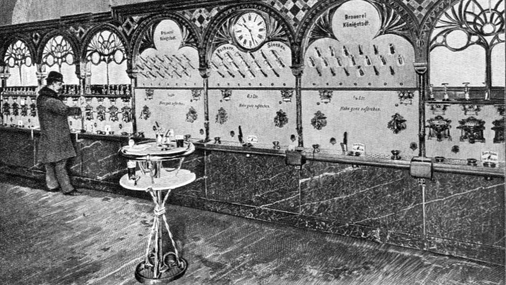 Stollwerck-Automatenrestaurant um 1900