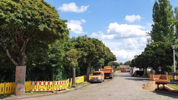 Die westliche Gehbahn der Petrikirchstraße soll asphaltiert werden. Foto: Archiv Anton Launer