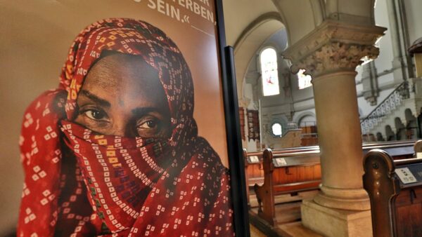 Ausstellungsstück in der Martin-Luther-Kirche