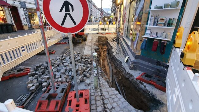 Neue Rohre für schnelle Glasfaseranbindung.