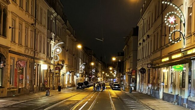 Freitagmorgen gegen 1 Uhr auf der Rothenburger