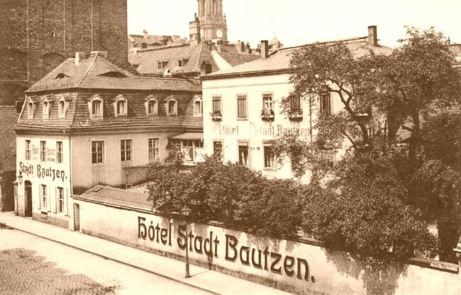 Hotel Stadt Bautzen - zeitgenössische Postkarte