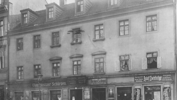 So sah die Bautzer Straße 60 1910 aus. Foto: Archiv Erika Schröter