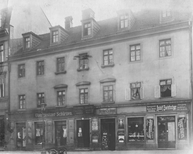 So sah die Bautzer Straße 60 1910 aus. Foto: Archiv Erika Schröter