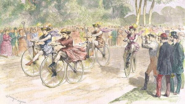 Damen-Radrennen im 19. Jahrhundert in Bordeaux