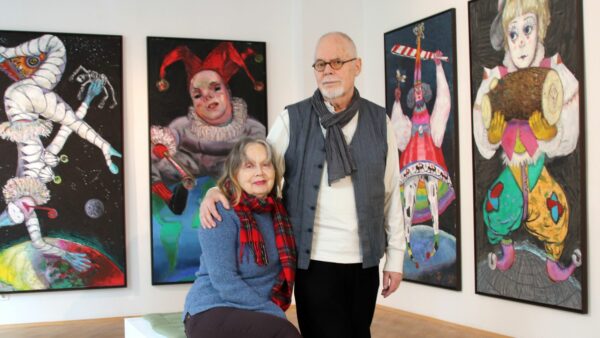 Sighard Gille mit Ehefrau Ina in der Galerie Flox.
