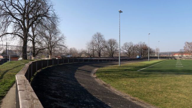 Das Football-Stadion an der Bärnsdorfer Straße. Foto: Philina Eppers
