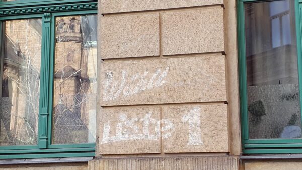Das vermutlich älteste Graffito der Neustadt.