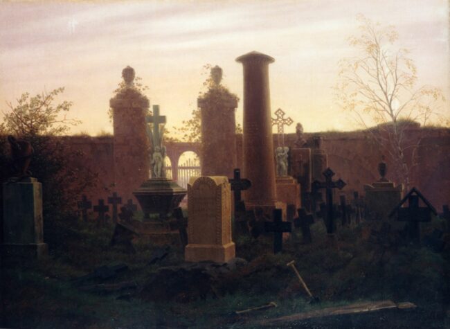 Grabstätte des Malers Gerhard von Kügelgen, Caspar David Friedrich (1822)