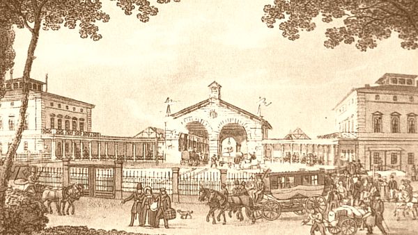 Leipziger Bahnhof im 19. Jahrhundert