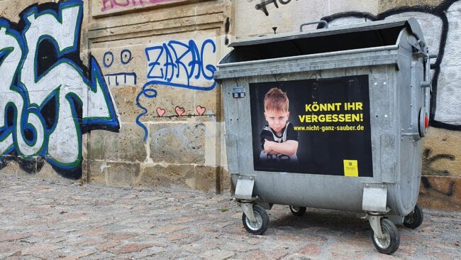 1.100 Liter fasst der große Müllcontainer