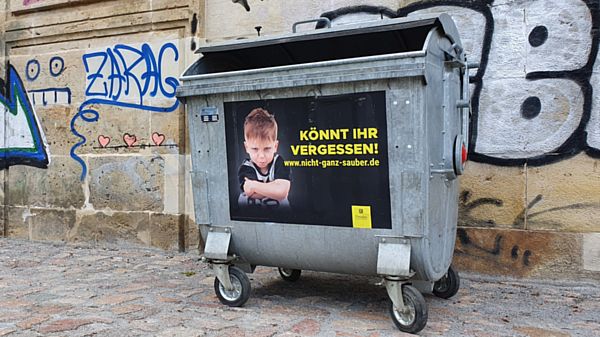 1.100 Liter fasst der große Müllcontainer