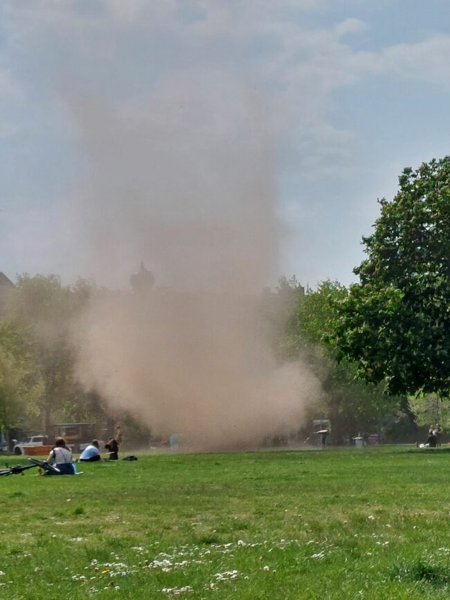 Windhose auf dem Alaunplatz