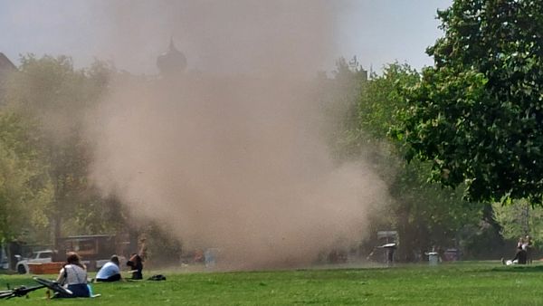 Windhose auf dem Alaunplatz