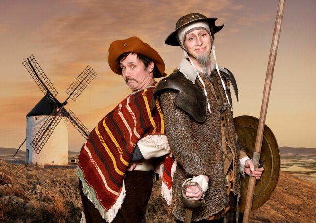Sancho Panza (Andreas Erfurth) und Don Quijote (Laurenz Wiegand)