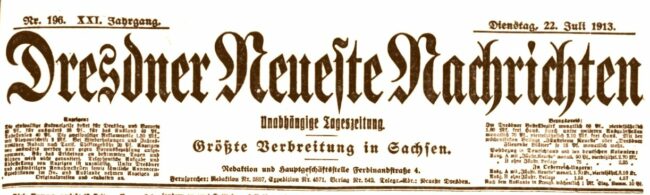 Dresdner Neueste Nachrichten von 1913