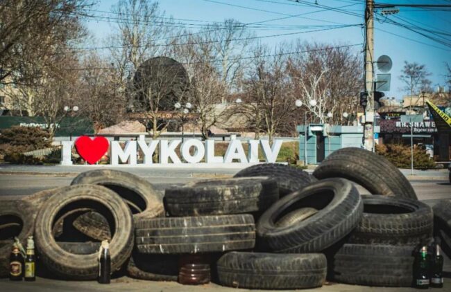 Die Stadt Mykolaiv ist das Ziel der Hilfsgüter.