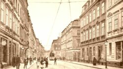 Die Markgrafenstraße, heute Rothenburger Straße um die Zeit der Jahrhundertwende