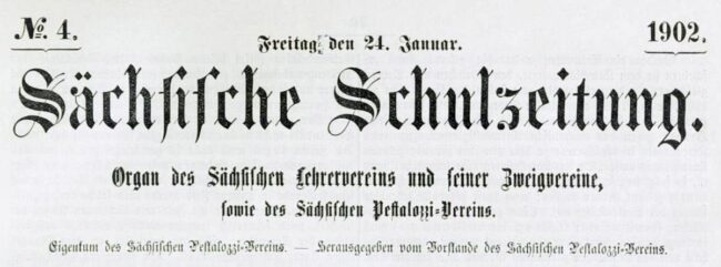 Sächsische Schulzeitung von 1902