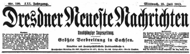Dresdner Neueste Nachrichten vom 16. Jul 1913