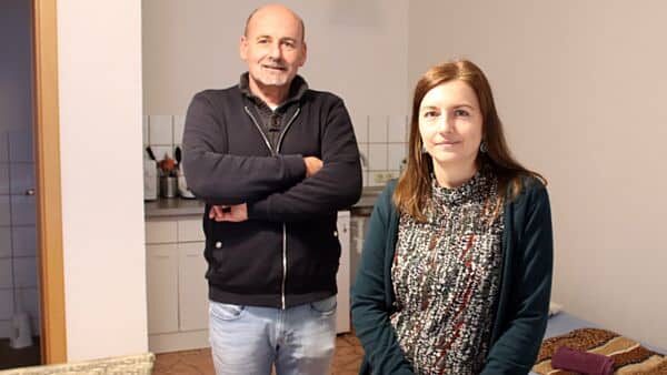 Betreuen Wohnungslose im Hecht-Viertel Thomas Wolter und Cindy Mißbach