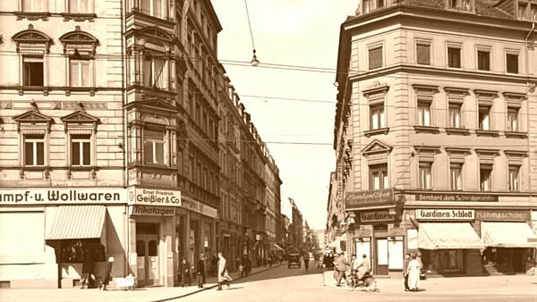 Alaunstraße vor rund 100 Jahren
