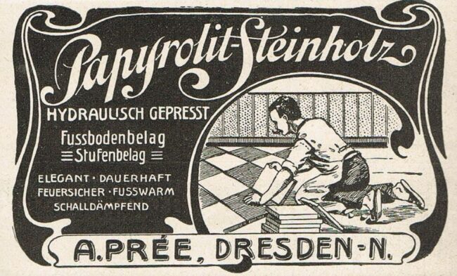 Werbung für Produkte von August Prée.