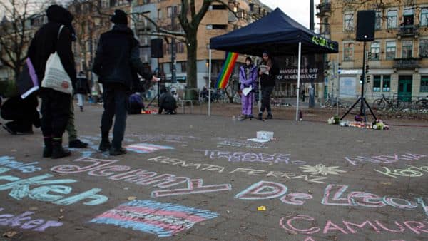 Mahnwache zum internationalen Gedenktag an die Opfer von Transfeindlichkeit - Foto: Queer Pride Dresden