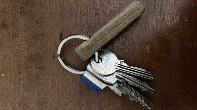 Im Alaunpark gefundener Schlüssel.