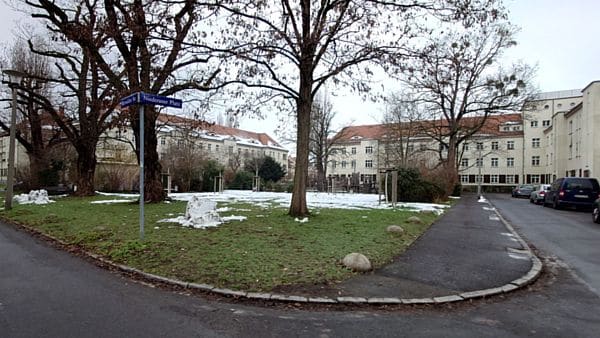 Niederauer Platz im Dresdner Stadtteil "Leipziger Vorstadt"