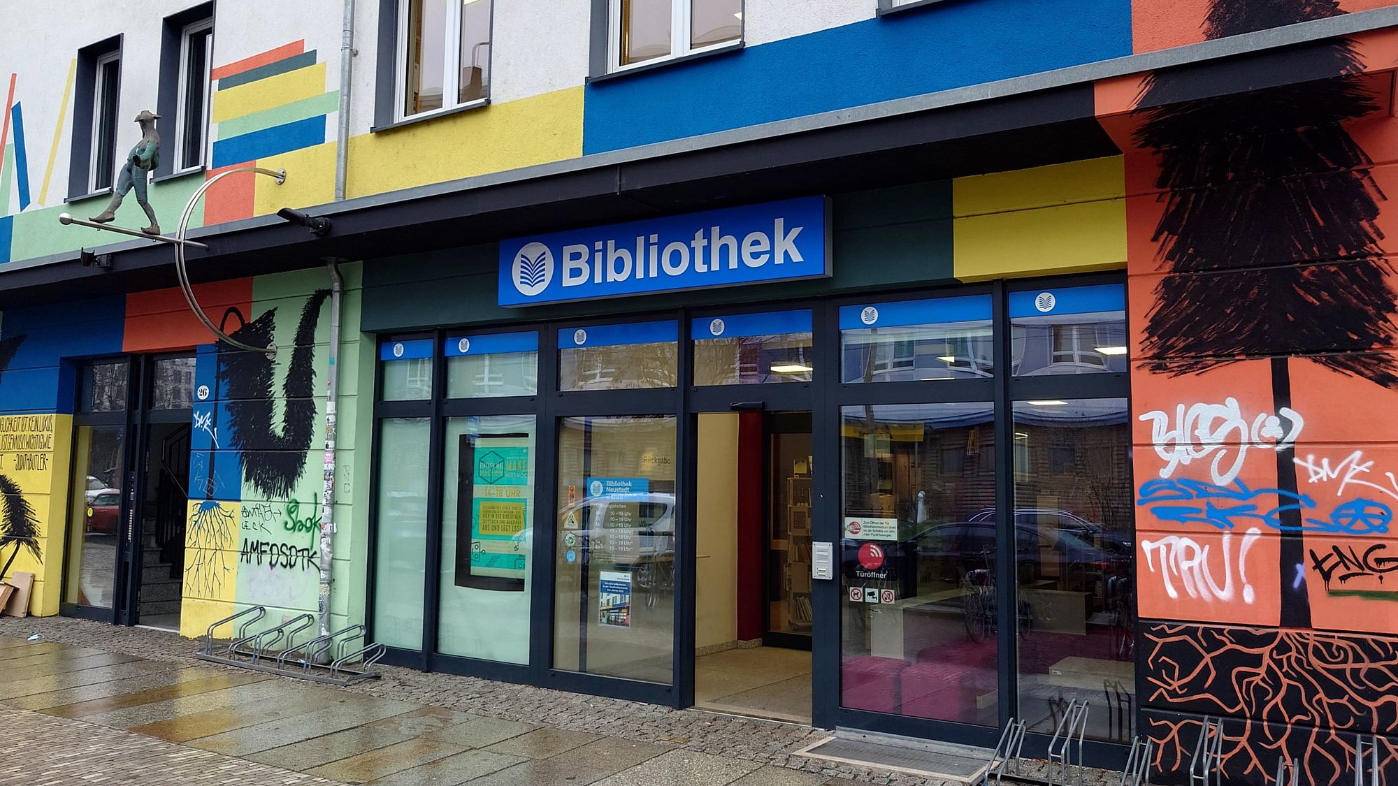 Die Neustadt-Bibo bleibt für eine Woche geschlossen.