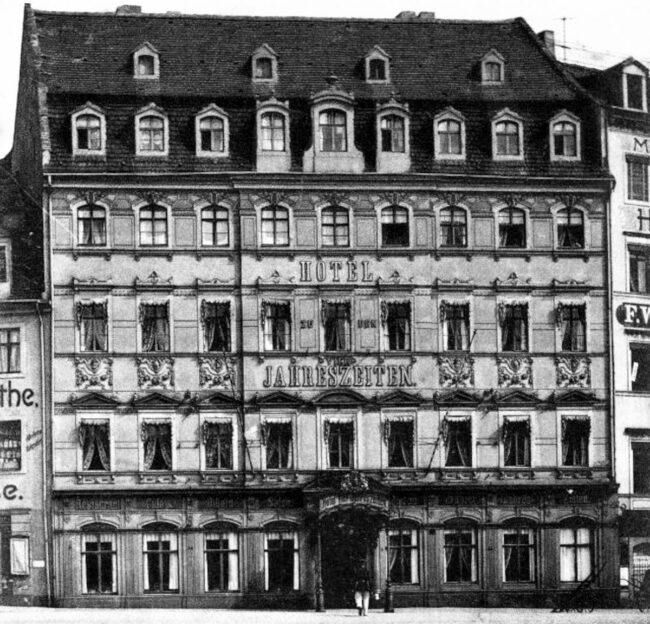 Hotel Vier Jahreszeiten in der Inneren Neustadt - Postkarte um 1910
