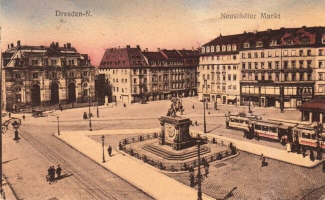 Neustädter Markt - Postkarte von 1921