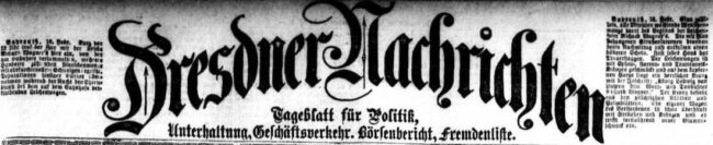 Dresdner Nachrichten vom 19. Februar 1883