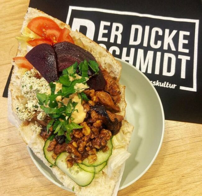 Berühmt für die Veggie-Döner, Der Dicke Schmidt. Foto: Lust auf Dresden. 