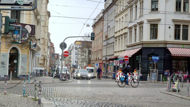 Bis voraussichtlich 17. März ist die Louisenstraße nur in Richtung Osten befahrbar.