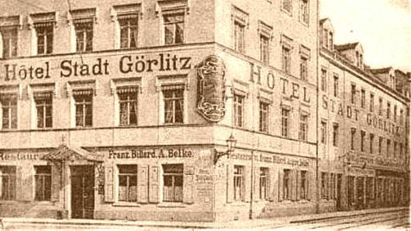 Hotel Stadt Görlitz, zeitgenössische Postkarte