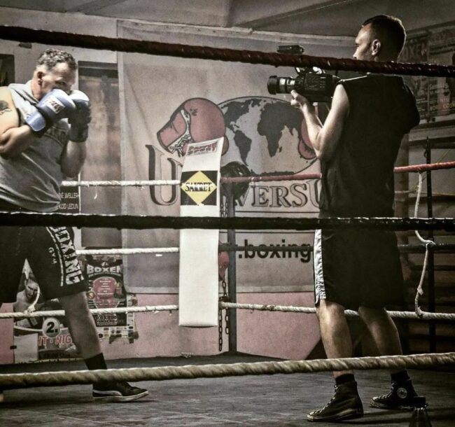 Im Boxclub in Riesa sind die Kampfaufnahmen entstanden.